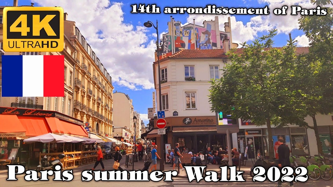 Watch video ????Paris Summer Walk 2022 - 14th arrondissement of Paris ????Paris Summer Walk 2022 - 14th arrondissement of Paris
