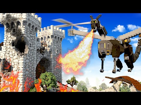 DRAGON MECH DESTROYS CASTLE (Teardown)