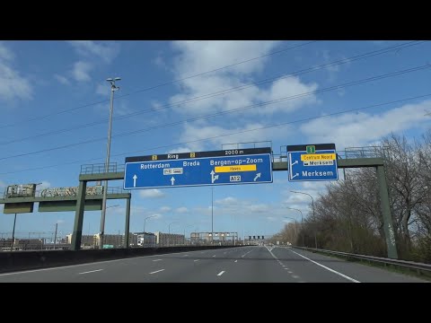 Op de E19 Antwerpen Tijden Corona Virus Lockdown