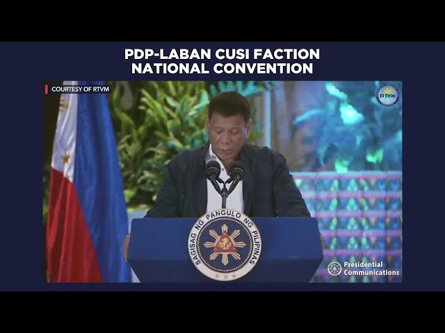 HIGHLIGHTS: PDP-Laban Cusi faction national convention