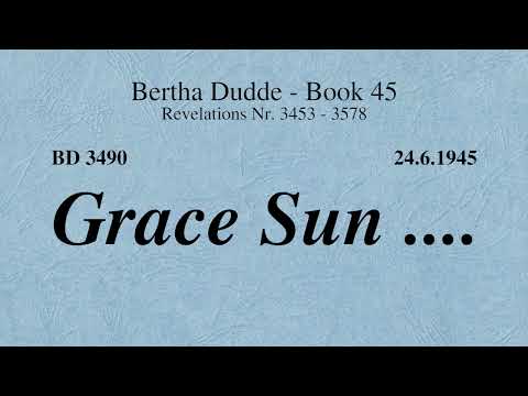 BD 3490 - GRACE SUN ....