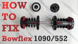 HOW TO Repair And Fix BOWFLEX DUMBBELLS 552 1090
