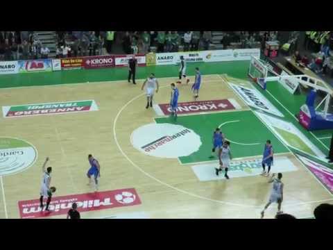 STELMET Zielona Góra - POLPHARMA Starogard Gdański 93:56 - Skrót Meczu - 21.04.2015
