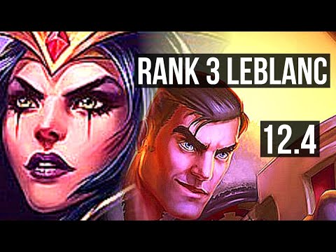LEBLANC vs JAYCE (MID) | Rank 3 LeBlanc, 10/0/1, 6 solo kills, Legendary | EUW Challenger | 12.4