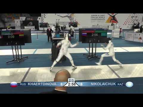 Cairo Worlds 2021 JWE - L32 - Khaertdinova RUS v Nikolaichuk KAZ