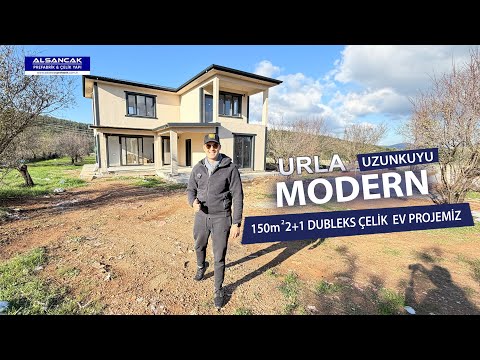 Urla Uzunkuyu 180 Metrekare dubleks 4+1 Modern Çelik Yapı Projemiz | Alsancak Prefabrik & Çelik Yapı