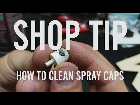 How To easily clean spray paint and spray glue caps