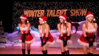 Gretchen kicks Jason in the face with a stereo