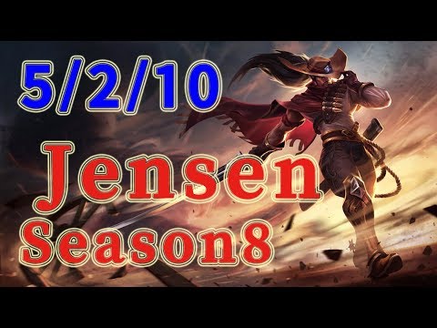 C9 Jensen Yasuo MID vs Katarina Patch 8.9
