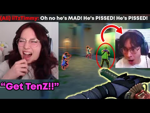 Kyedae's CRUEL reaction to TenZ getting knifed TWICE then TenZ did this...