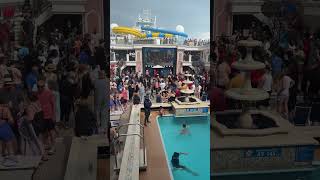 Carnival Sail Away Party🪭 Where them boots at? #carnival #cruiseship #party