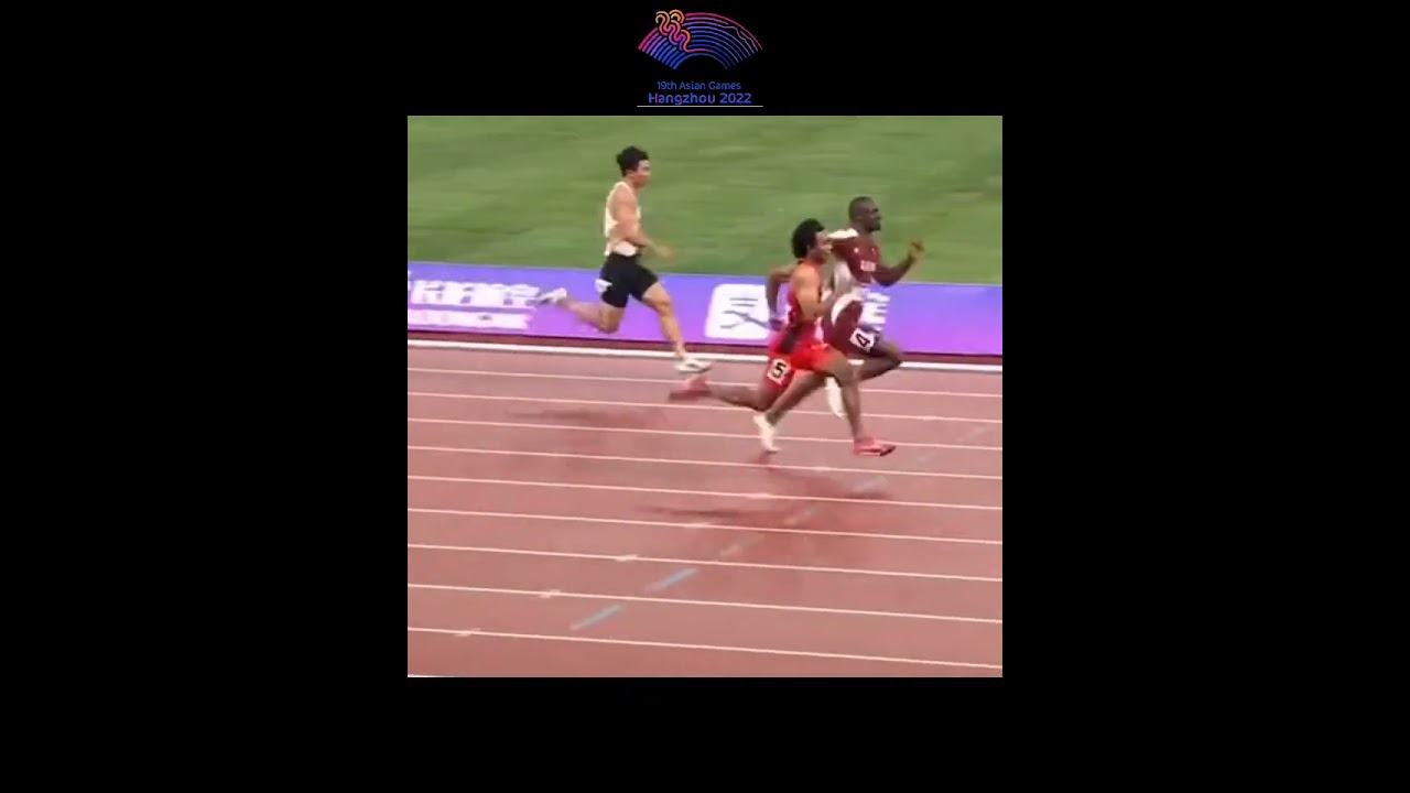 Aksi Lalu Muhammad Zohri di babak penyisihan Asian Games 2023