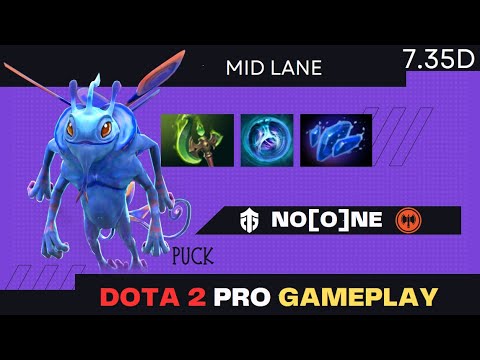 Noone - Puck Mid at Elite League - Dota 2 Pro Gameplay - Full Game [Patch 7.35d]