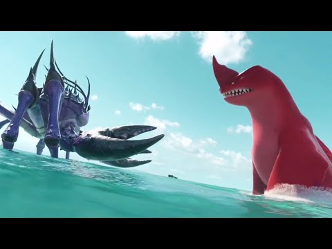 THE SEA BEAST 2022 (4/10) - The Red Bluster fights with malicious beast