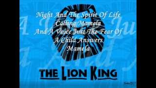 He Lives In You Reprise The Lion King Broadway With Lyrics