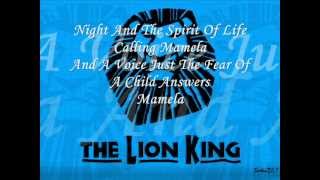 He Lives In You Reprise The Lion King Broadway With Lyrics