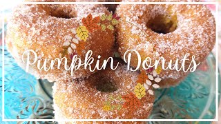 Homemade PUMPKIN DONUTS | SUPER EASY DONUTS