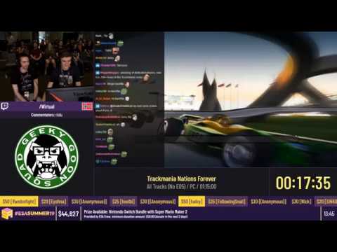 ESA Summer 2019 - Trackmania Nations Forever [All Tracks No E05] Speedrun