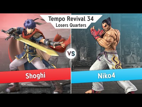 Tempo Revival 34 - Shoghi (Ike) Vs. Niko4 (Kazuya) - Losers Quarters - Smash Ultimate