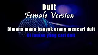 Download lagu Karaoke Duit - Nada Wanita (Tanpa Vokal) mp3 Download lagu Karaoke Duit - Nada Wanita (Tanpa Vokal) mp3