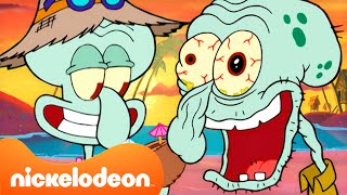 Download lagu SpongeBob | Momen terbaik Squidward 🎷 | Kompilasi 1 jam | Nickelodeon Bahasa mp3