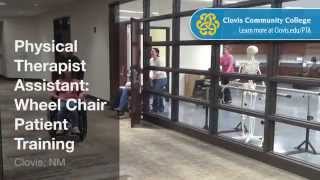 Physical Therapist Assistant Program: Wheel Chair Training