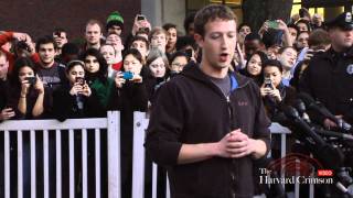 Mark Zuckerberg Visits Harvard