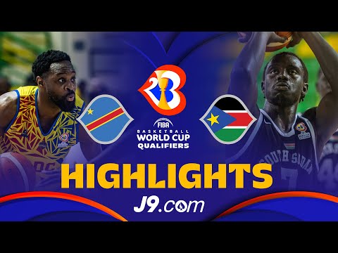 🇨🇩 Congo DR vs 🇸🇸 South Sudan | J9 Basketball Highlights - #FIBAWC 2023 Qualifiers