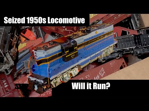 Will it Run? Seized 1950s Olympic Express GP7 HO Locomotive