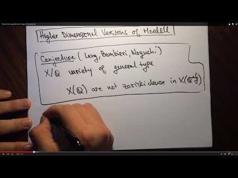 What is the Lang-Bombieri-Noguchi Conjecture?