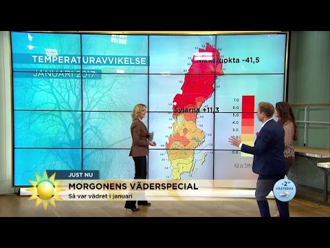 Så blev vädermånaden januari - Nyhetsmorgon (TV4)