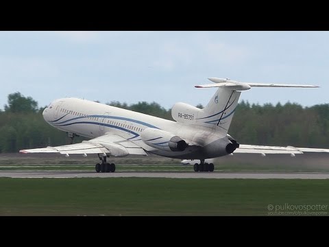 Farewell Gazpromavia Tu-154s | TUPOLEV TU-154M RA-85751 takeoff from St. Petersburg airport