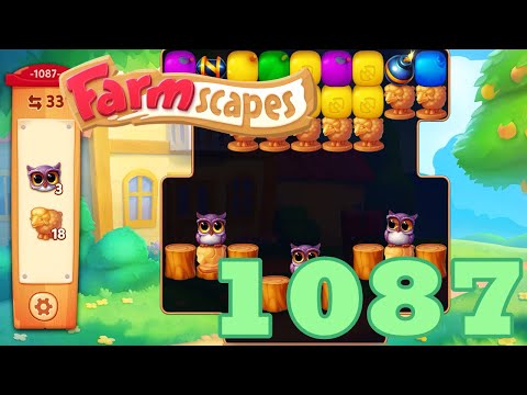 Farmscapes Level 1087 HD Gameplay Walkthrough | 3 - match game | android | ios | pc | app