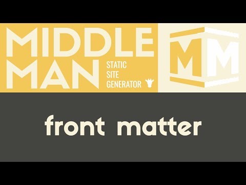 Front Matter | Middleman Static Site Generator | Tutorial 6