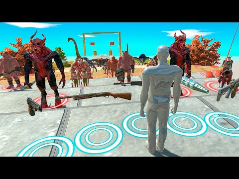 🔥FPS EXTREME STAIR SPEED RACE WITH OBSTACLES ALL UNITS - Animal Revolt Battle Simulator