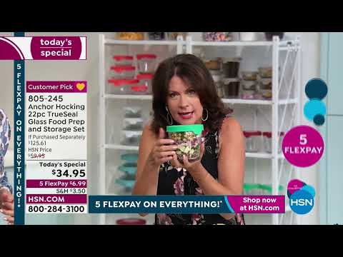 Anchor Hocking 22piece TrueSeal Glass Food Prep   Storag...