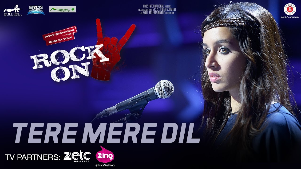 Tere Mere Dil Zara Zara Lyrics | Rock On 2 | Shraddha Kapoor | Shankar Ehsaan Loy