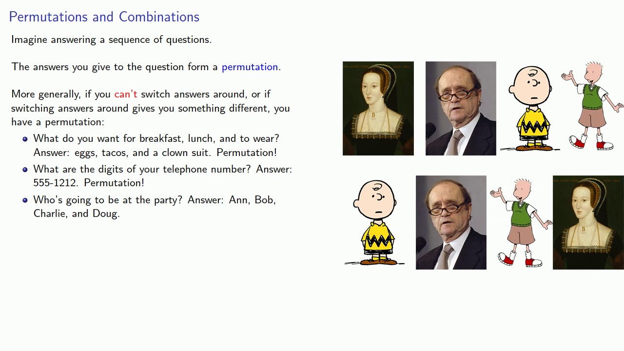 Combinatorics, Part One