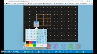 Geoboard Online App for Students to Learn About Shapes, Fractions, and Multiplicatio