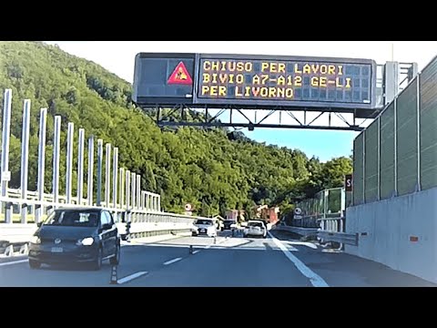 Autostrada A7 da Isola del Cantone (GE) a Ronco Scrivia (GE) #A7 #motorway #roncoscrivia