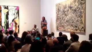 John Zorn (saxophone) and Milford Graves (drums) in the Abstract Expressionism gallery at MoMA