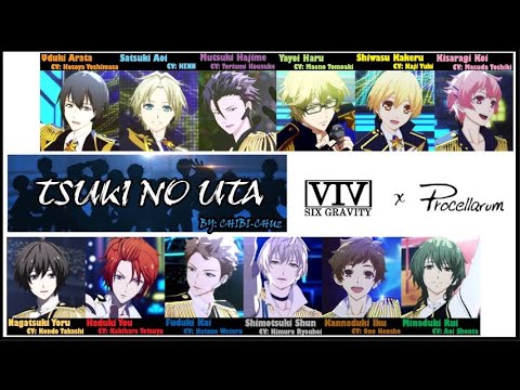 [TSUKIUTA] Tsuki no Uta - Six Gravity&Procellarum (Lyrics)