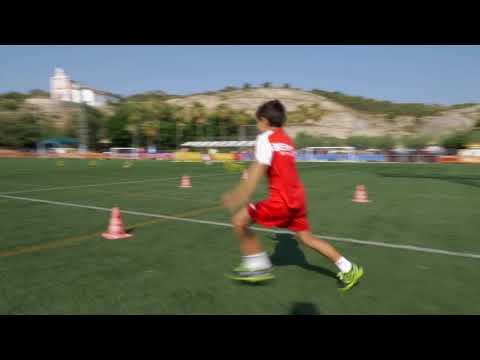 Coordinación con velocidad + uno contra uno con finalización.