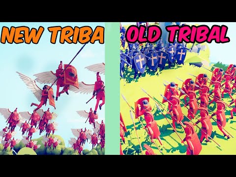 NEW TRIBAL Team vs OLD TRIBAL Team - Totally Accurate Battle Simulator TABS