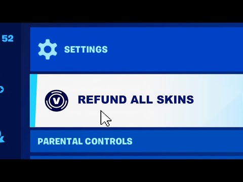 Part of a video titled V-BUCK REFUNDS are NOW AVAILABLE! - YouTube