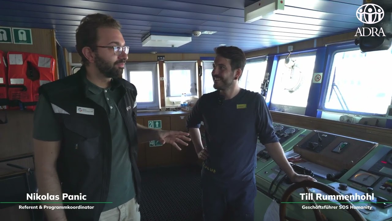 Ein Blick hinter die Kulissen: ADRA zu Gast auf der Humanity 1 | #Seenotrettung #SOSHumanity