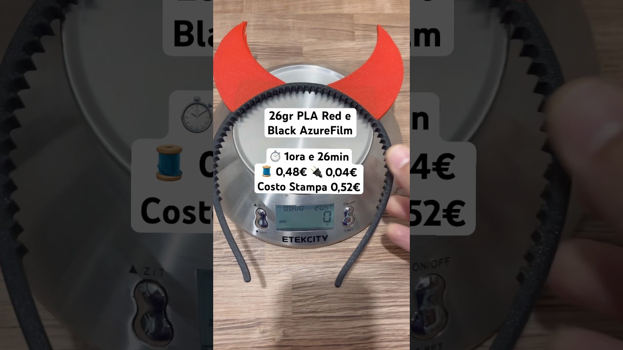 3D Print Devil Horn Headband! #3d #anycubic #devil #hairstyle #halloween #shorts