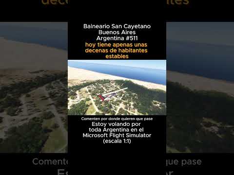 Balneario San Cayetano, Buenos Aires desde el Microsoft Flight Simulator #balneariosancayetano