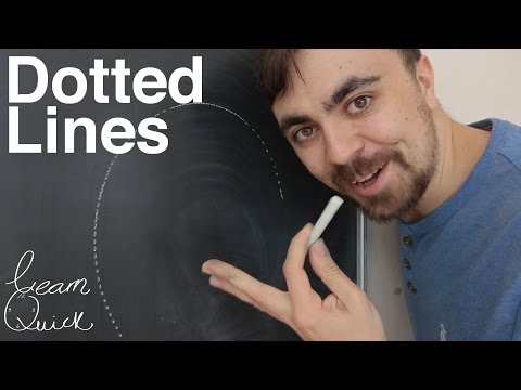 Guy Figures Out How To Draw A Dotted Line On A Chalkboard In A Single Swoop