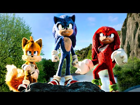 Sonic + Knuckles + Tails VS Giant Robotnik | Sonic 2 | CLIP
